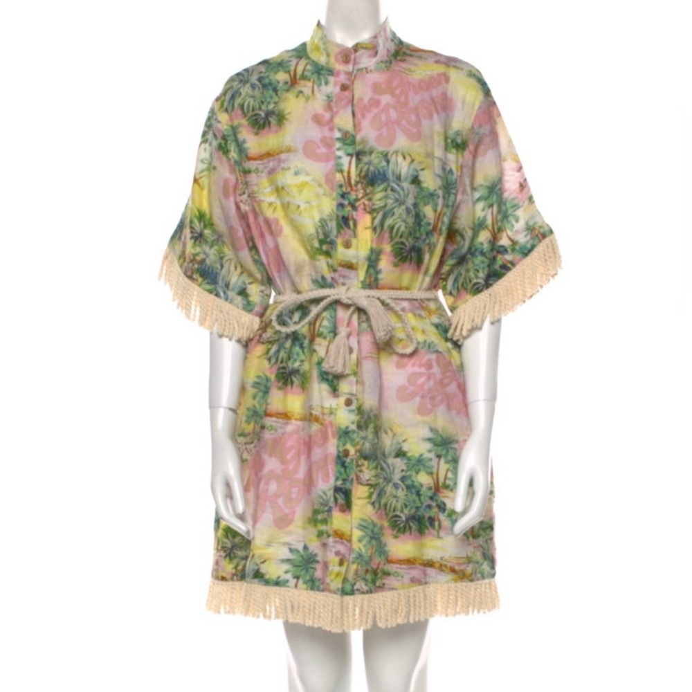 Zimmermann Multicolor Tropical Print Fabric